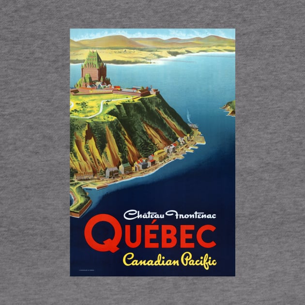 Vintage Travel Poster Canada Quebec by vintagetreasure